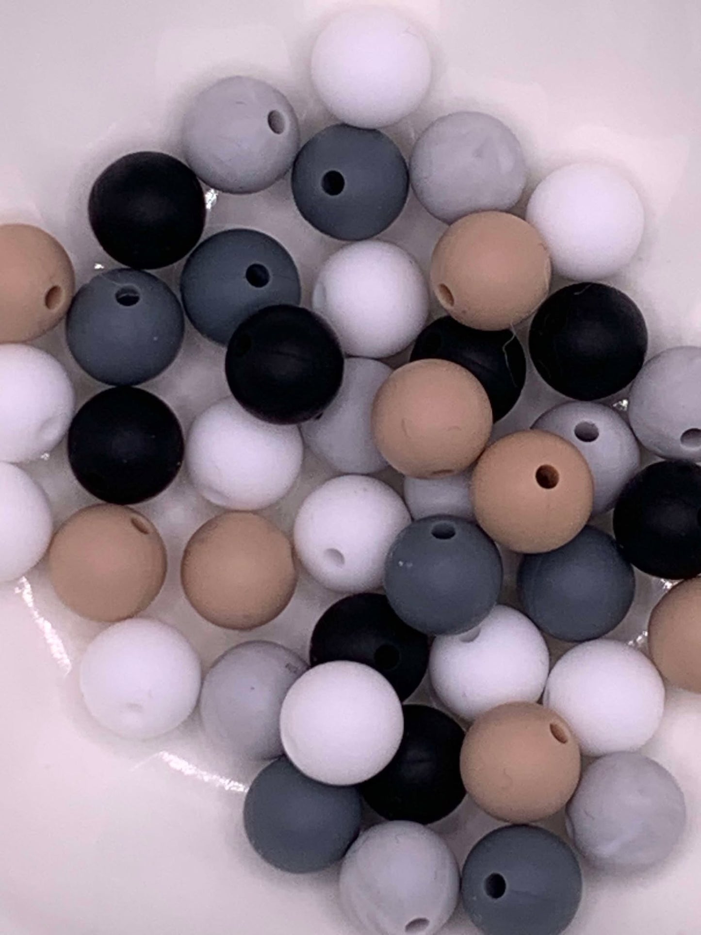 Black, White, Beige, Dim Grey, Marble Grey Mix