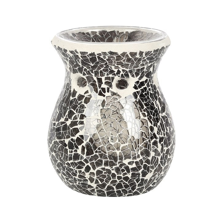 Small Gunmetal Grey Crackle Oil & Wax Burner