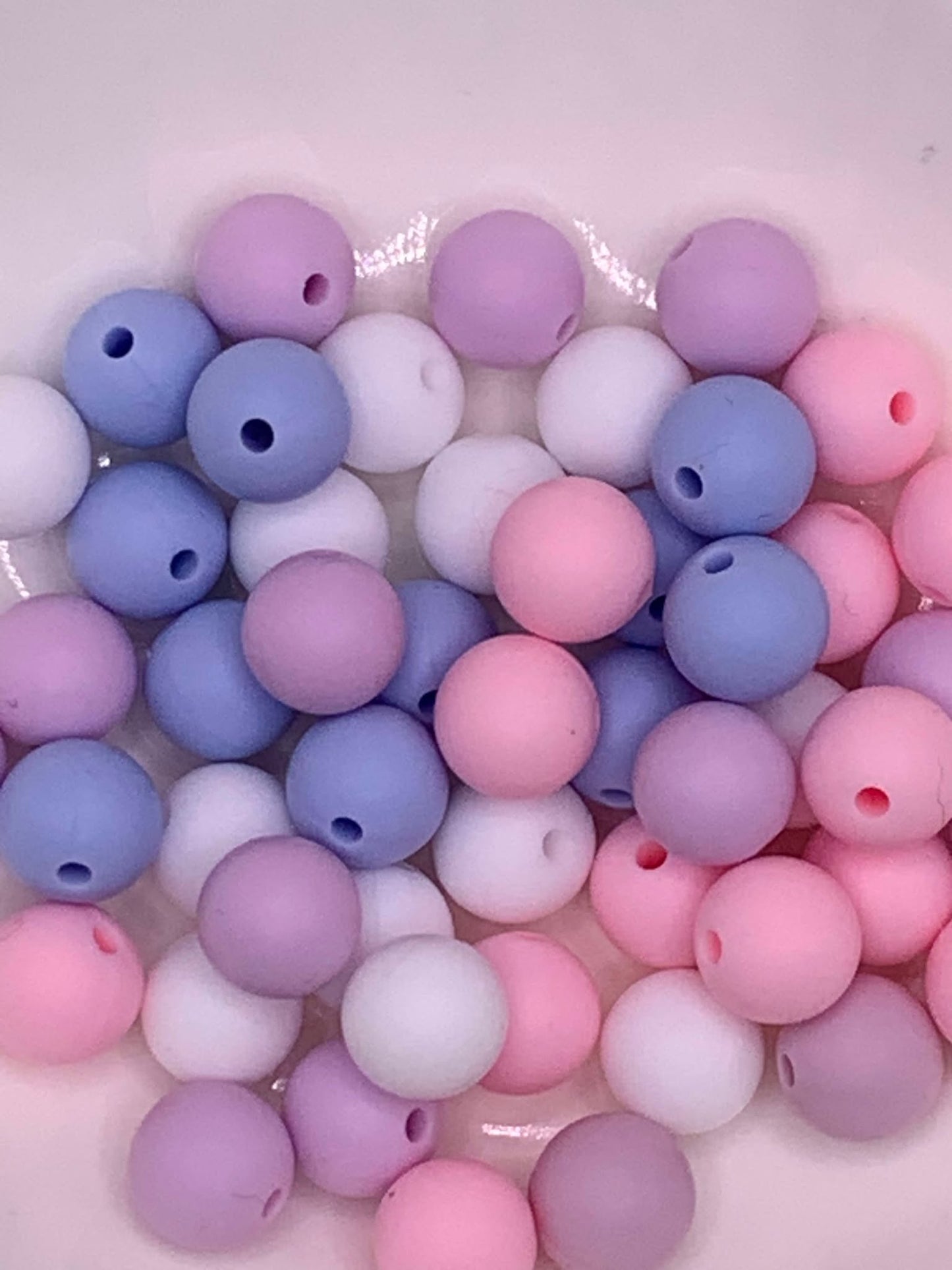 Baby Blue, Pale Purple, Baby Pink, White Mix
