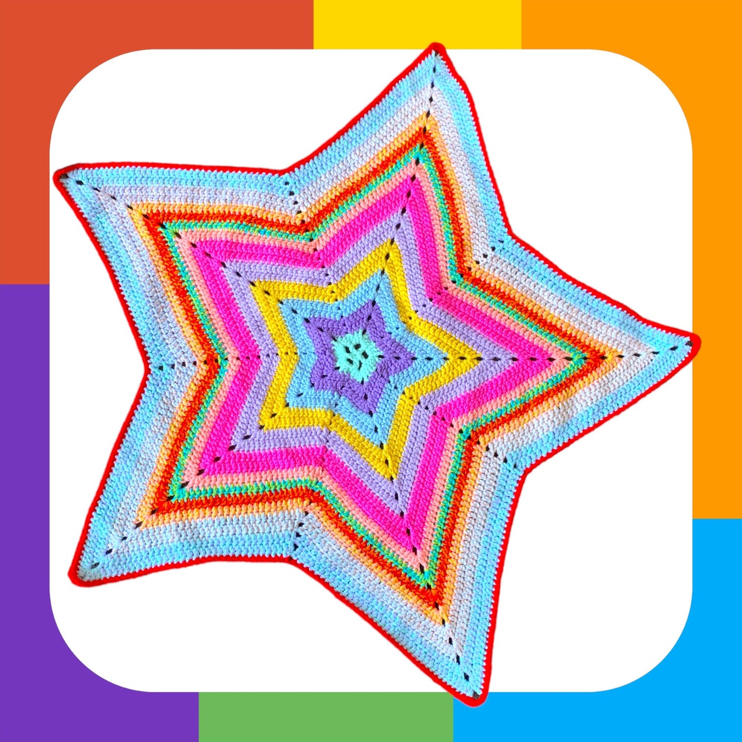 Star Baby blanket Multicoloured