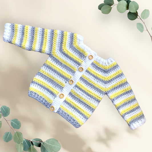 Newborn Crochet Baby Cardigan