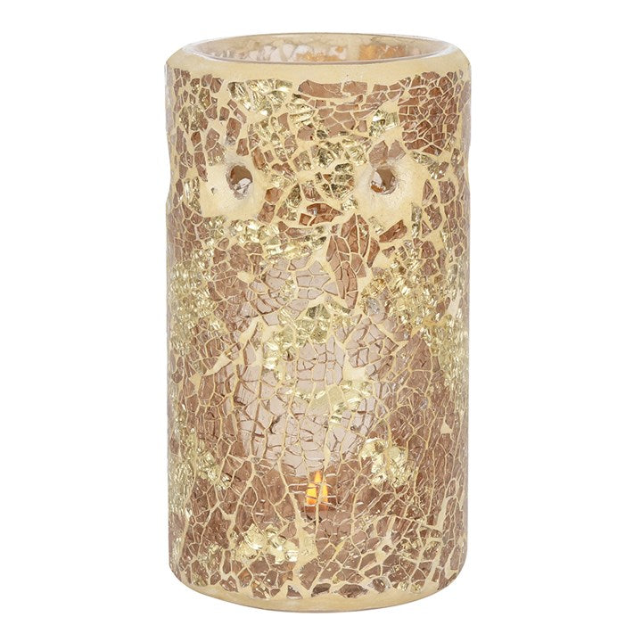 Gold Pillar Crackle Oil & Wax Burner