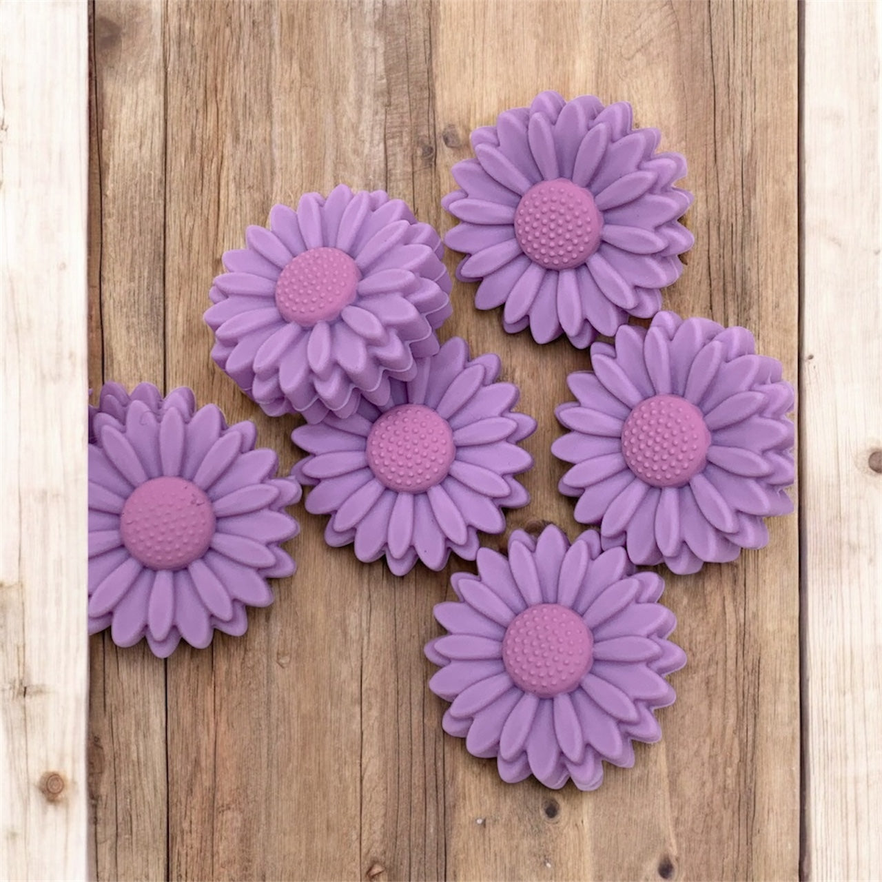 lavender fog with purple middle Daisy (Pack Of 5)
