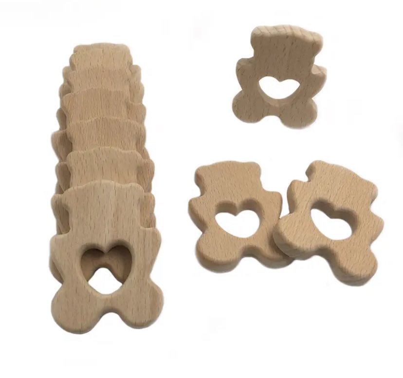 Beech Wood Teether Rings