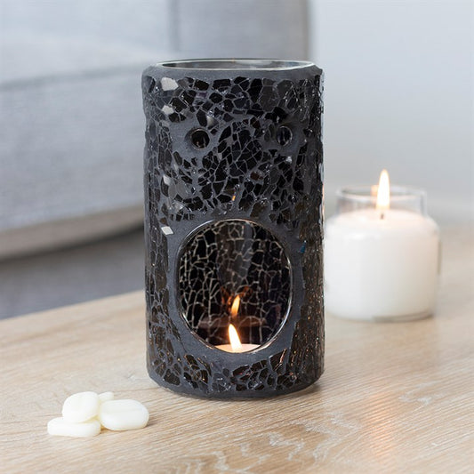 Black Pillar Crackle Oil & Wax Burner