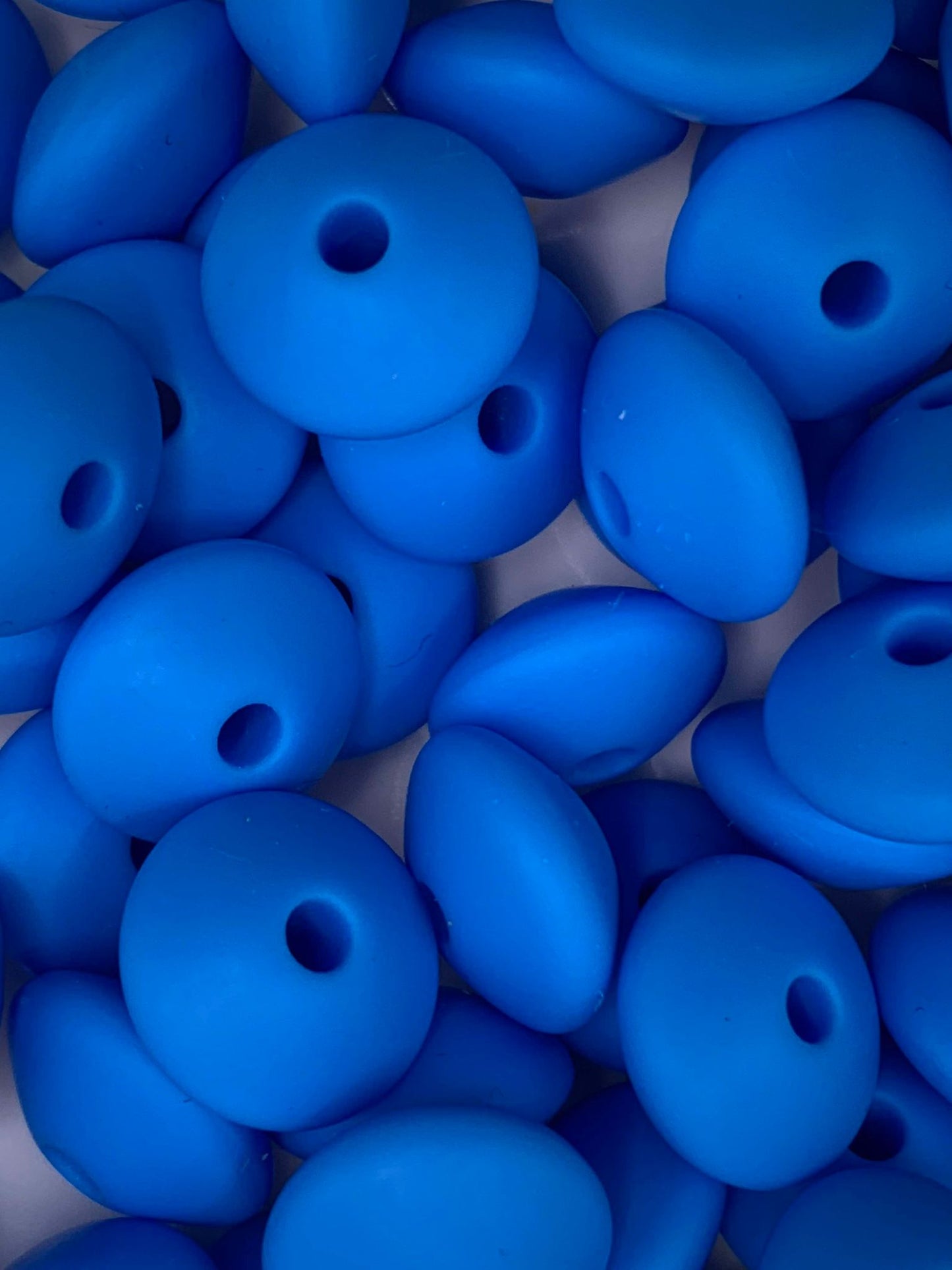 12mm Lentil Silicone Beads (Pack Of 20)