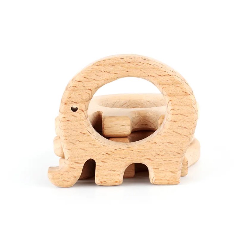 Beech Wood Teether Rings