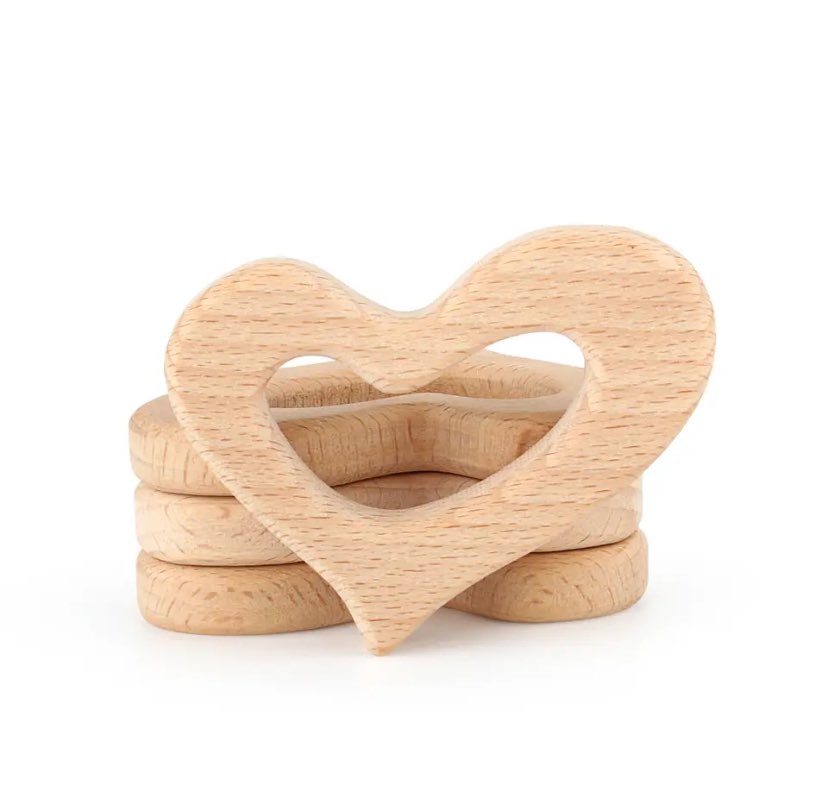 Beech Wood Teether Rings