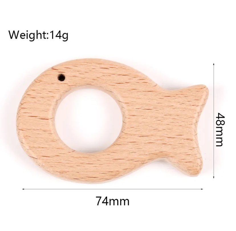 Beech Wood Teether Rings