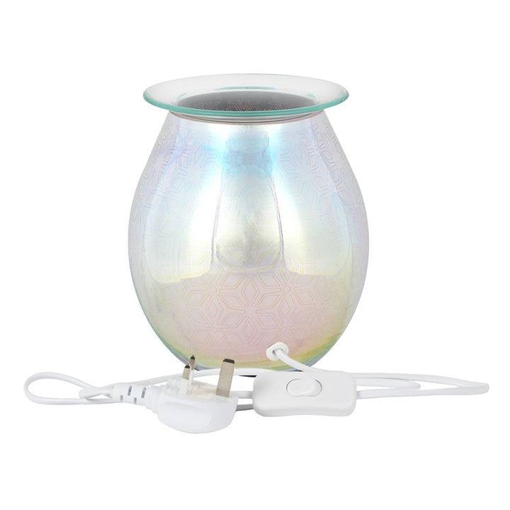 3D Geometric  Flower Light Up Electric Wax & Oil Burner