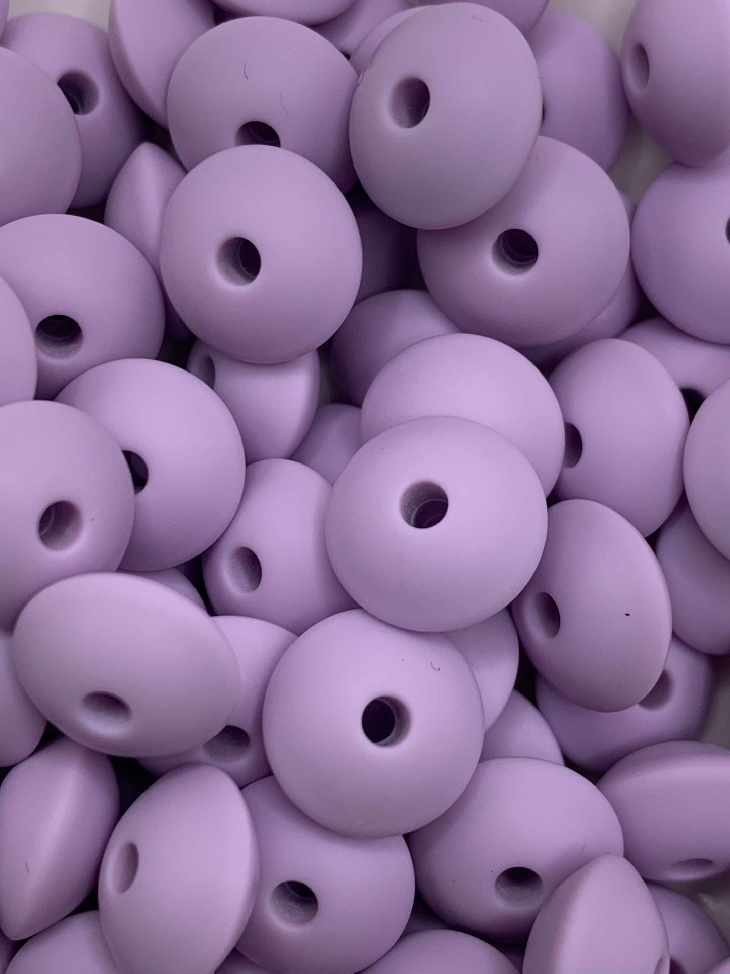 12mm Lentil Silicone Beads (Pack Of 20)