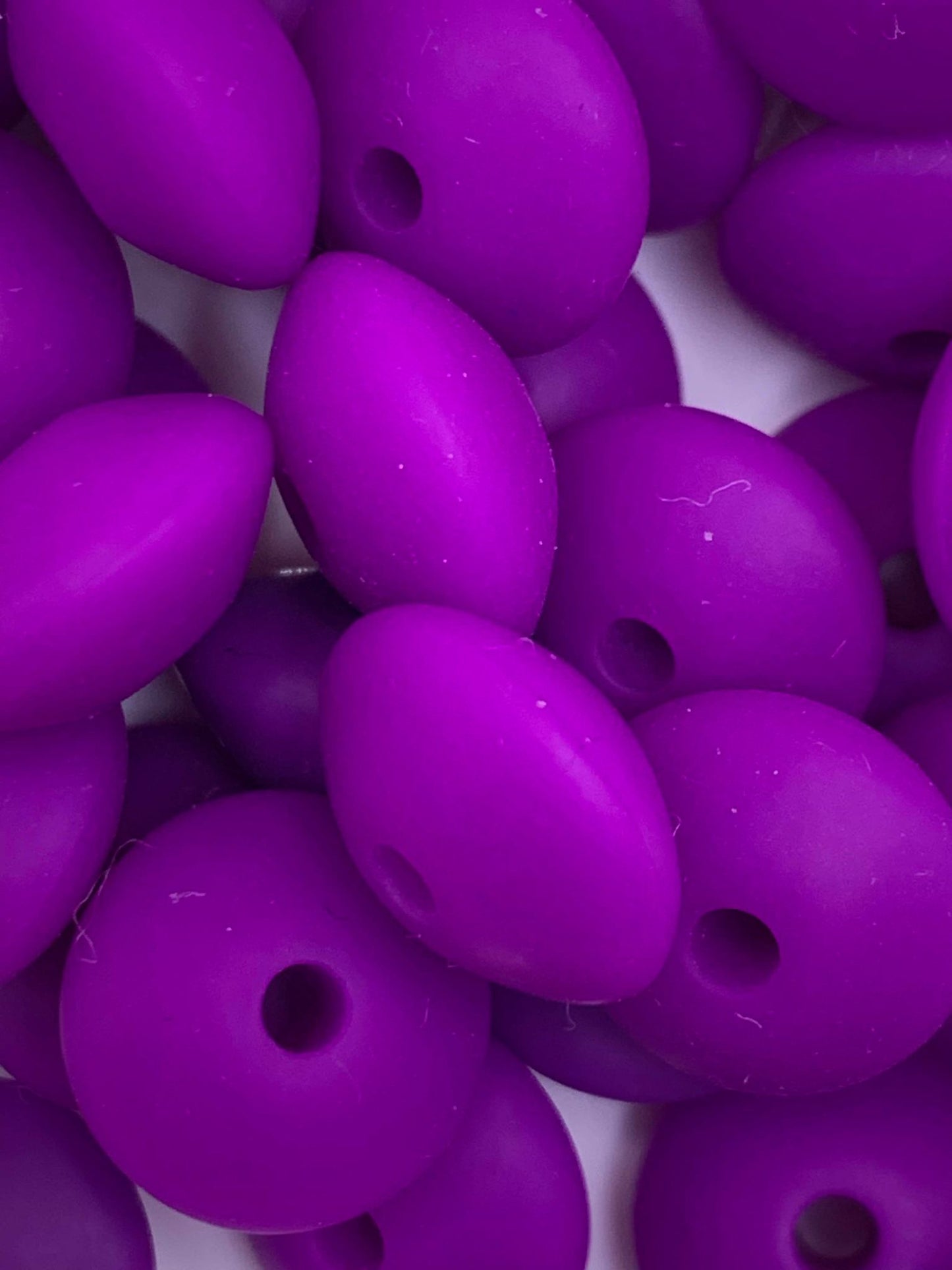 12mm Lentil Silicone Beads (Pack Of 20)