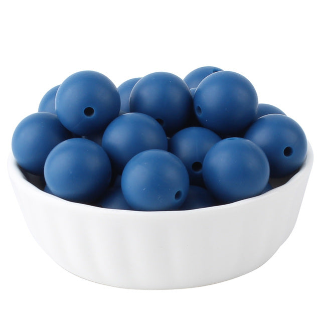 12mm silicone round beads (pack of 20)