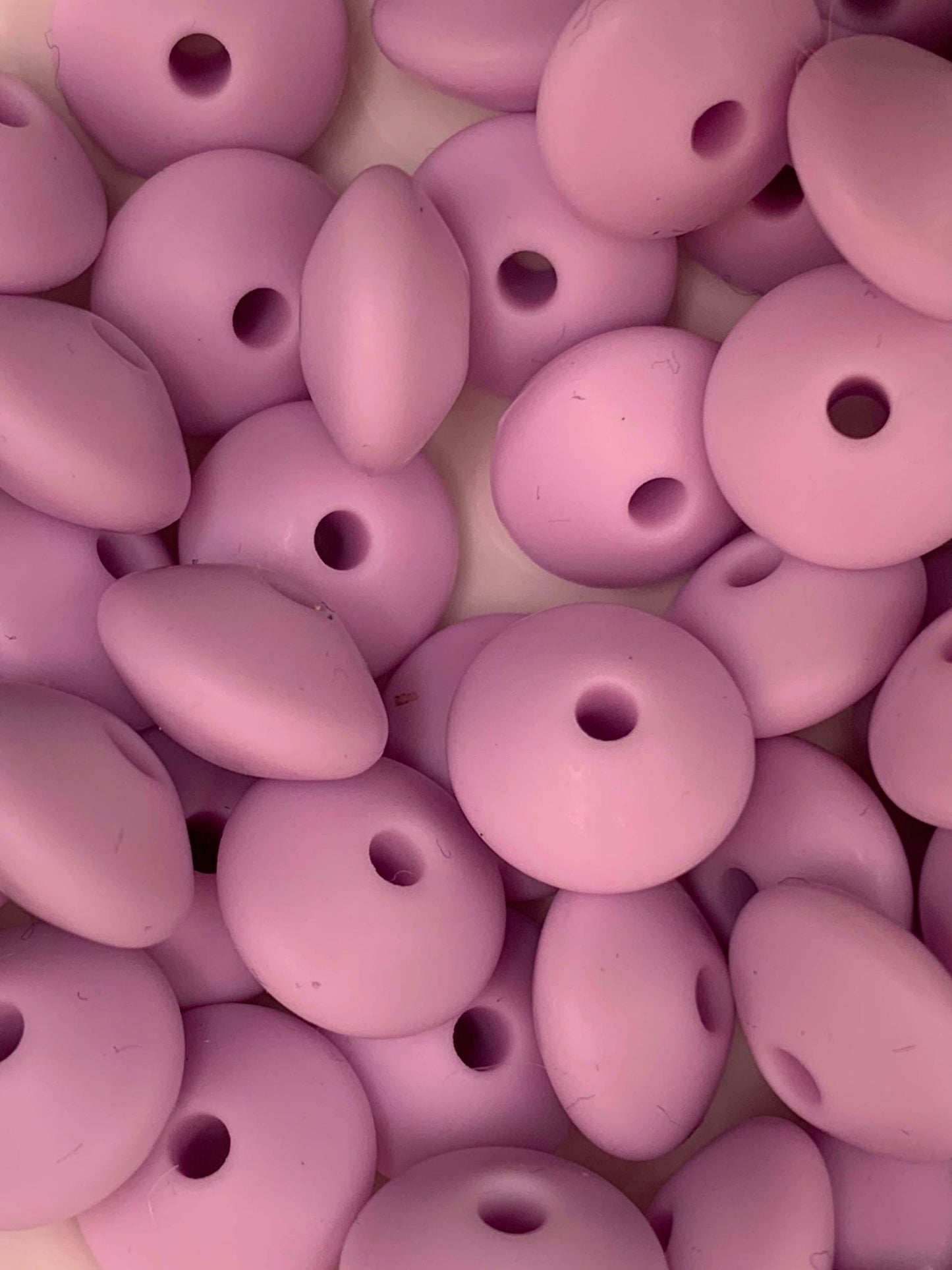 12mm Lentil Silicone Beads (Pack Of 20)