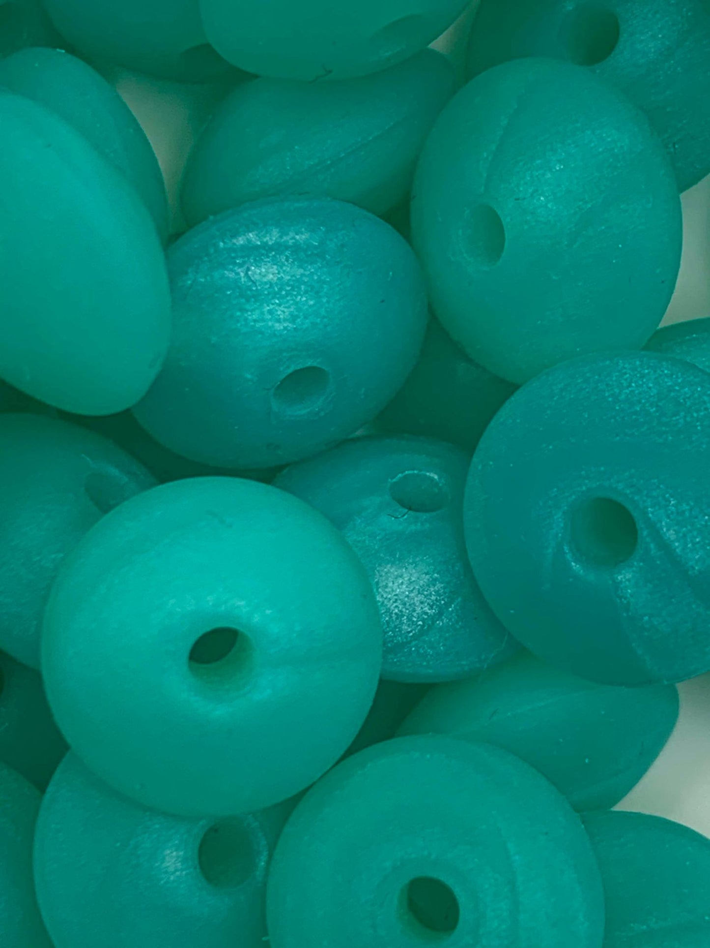 12mm Lentil Silicone Beads (Pack Of 20)