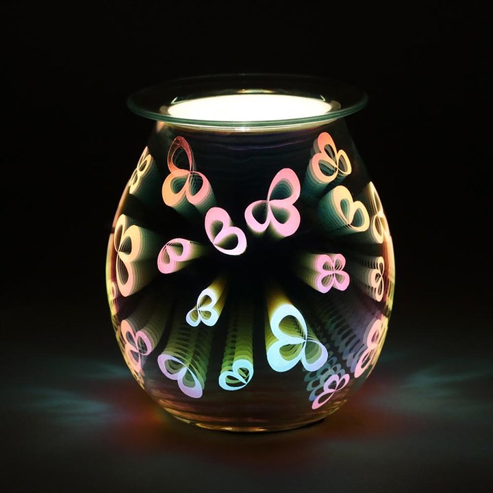 3D Flower Petal Light Up Electric Wax & Oil Burner