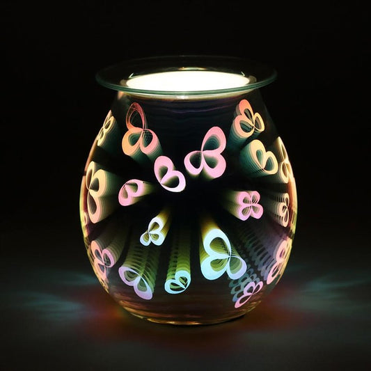 3D Flower Petal Light Up Electric Wax & Oil Burner