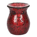 Large Red Crackle Oil & Wax Burner