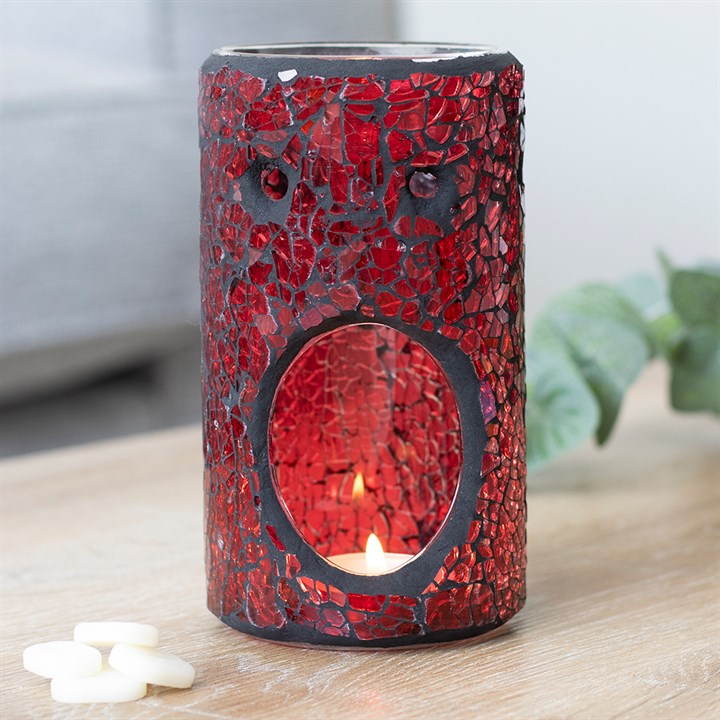 Red Pillar Crackle Oil & Wax Burner