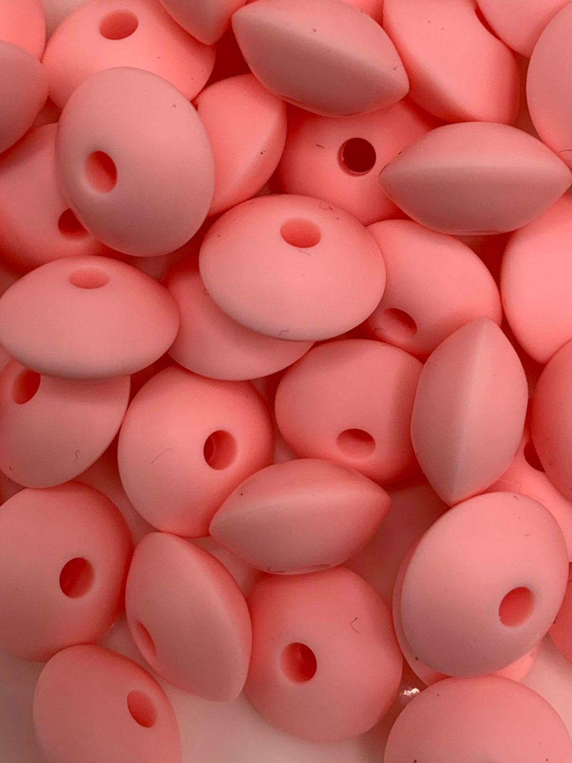 12mm Lentil Silicone Beads (Pack Of 20)