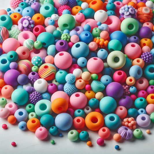 15mm silicone beads (pack of 10)