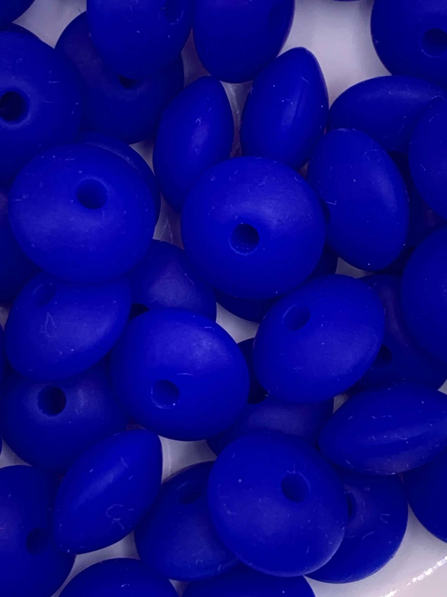 12mm Lentil Silicone Beads (Pack Of 20)