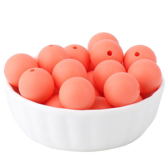 12mm silicone round beads (pack of 20)