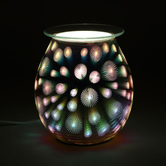 3D Starburst Light Up Electric Wax & Oil Burner