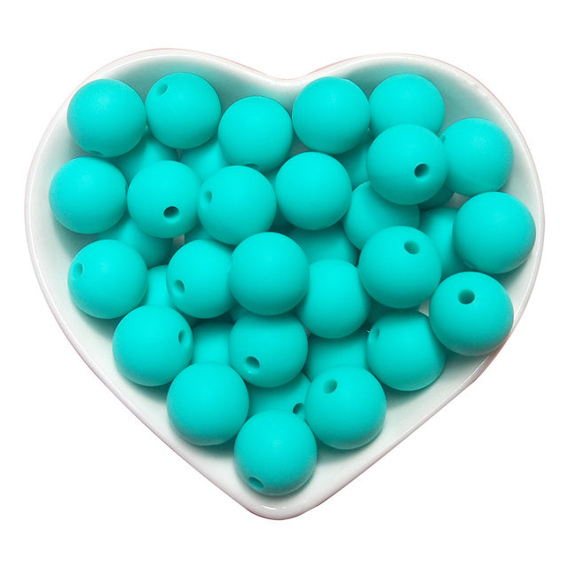 9mm silicone round beads (pack of 100)